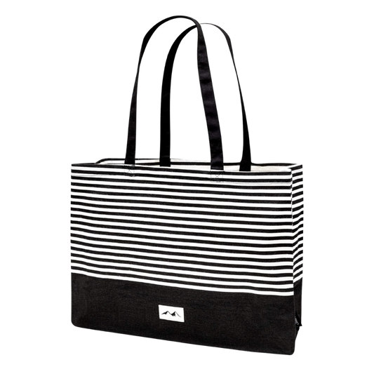 Baumwolltasche Schwarz-Weiß – 300 g/m²