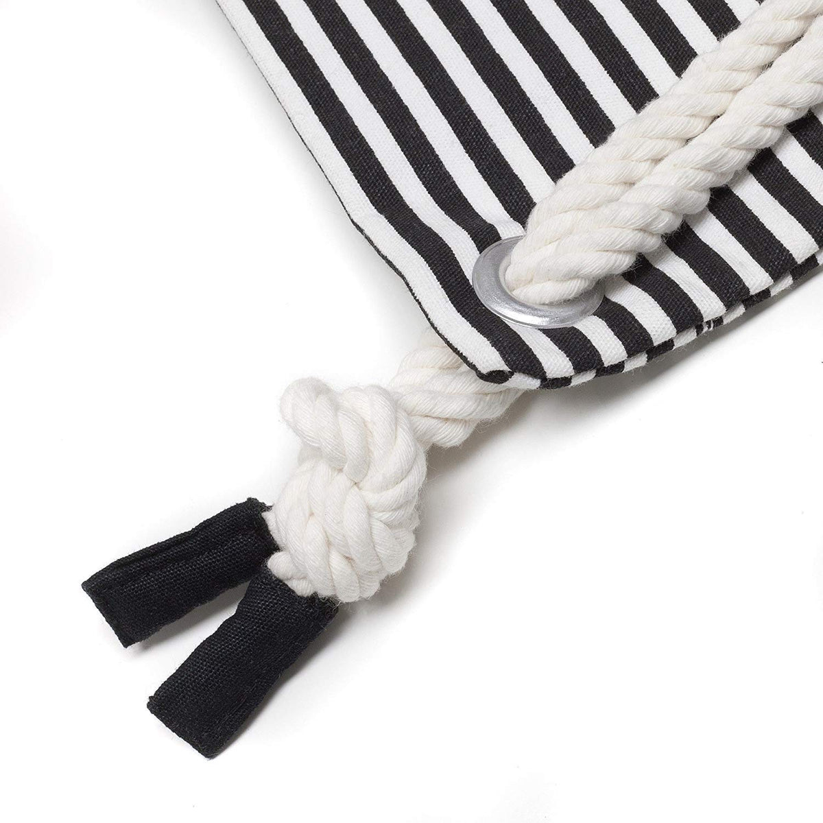 Turnbeutel Schwarz-Weiß aus Baumwolle
