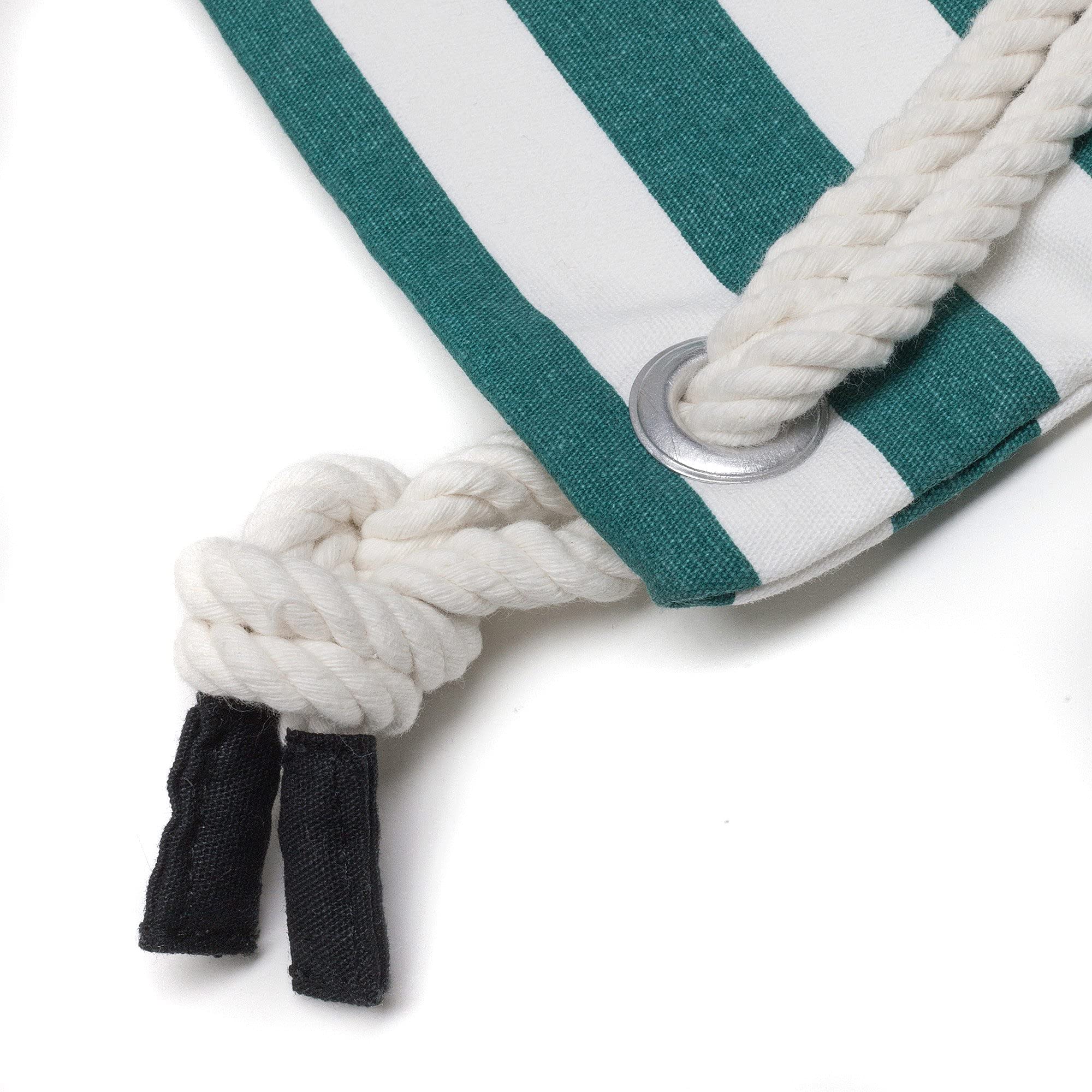 Santa Perago Turnbeutel grün-weiß mit Außentasche