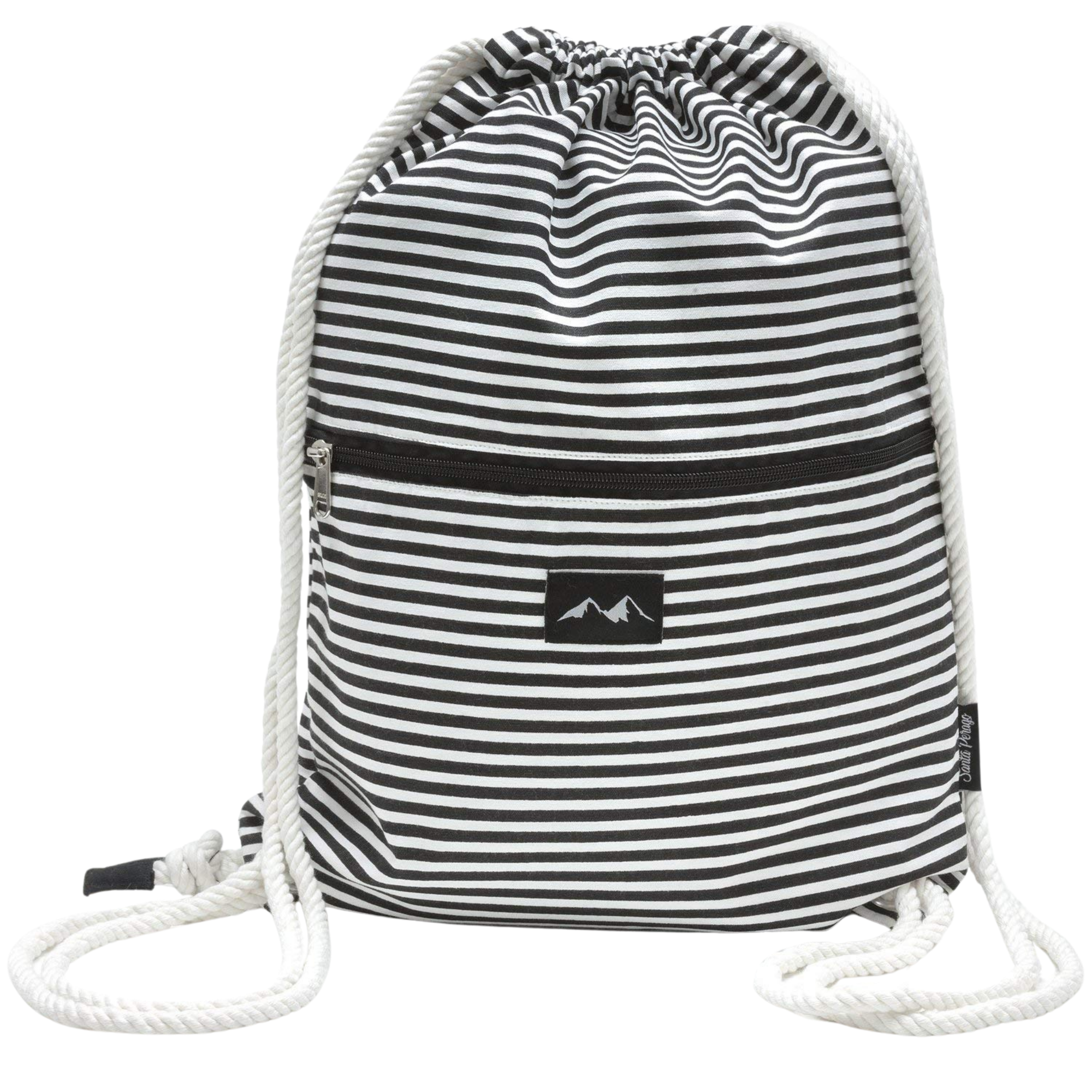 Santa Perago Turnbeutel schwarz-weiß