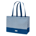 Santa Perago Baumwolltasche blaue Welle 300gsm